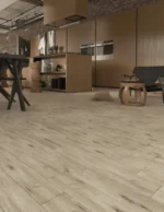 Gresie porțelanată Alpina Wood Beige, 20×120, model mat, rectificat