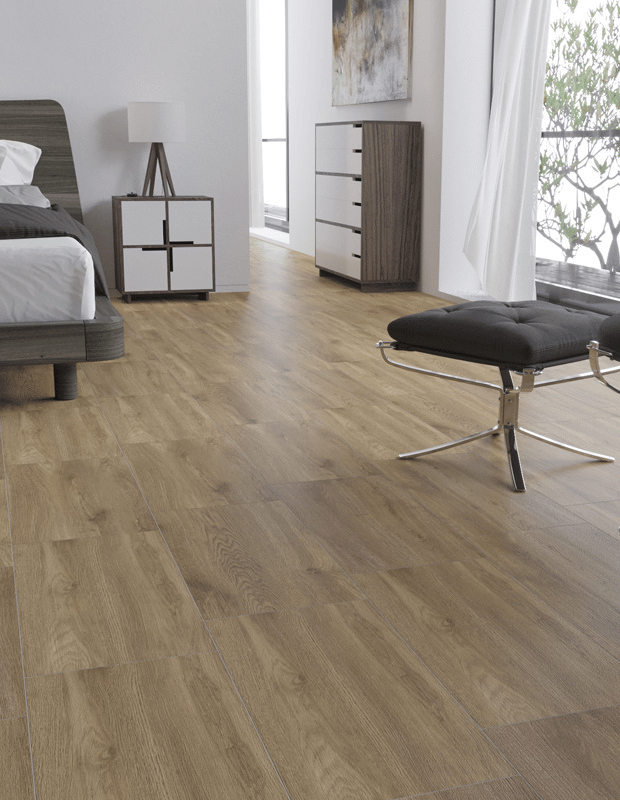 Kronewald Dark Beige Gresie porțelanată Kronewald Dark Beige, 20×120, model mat, rectificat - imagine 1