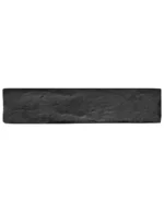 Gresie porțelanată The Strand Black, 6x25, model mat, rectificat - imagine 2