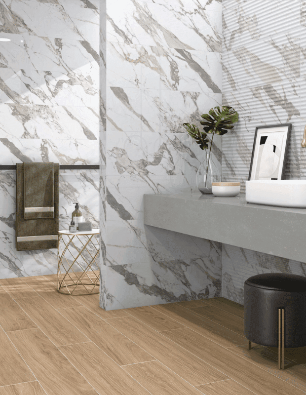 AT Borgo Gold 1 Gresie porțelanată AT Borgo Gold 60x120, model lucios, rectificat - imagine 1