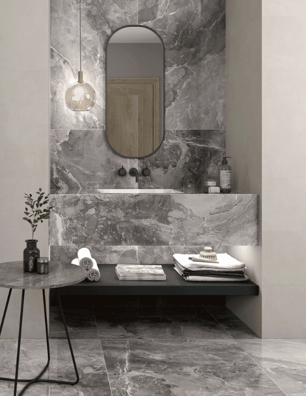 AT Lusso Gris 1 Gresie porțelanată AT Lusso Gris 60x120, model lucios, rectificat - imagine 1