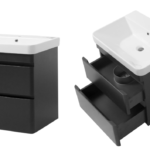 Mobilier baie Vivace Anthracite mat cu lavoar Vivace TPB-2
