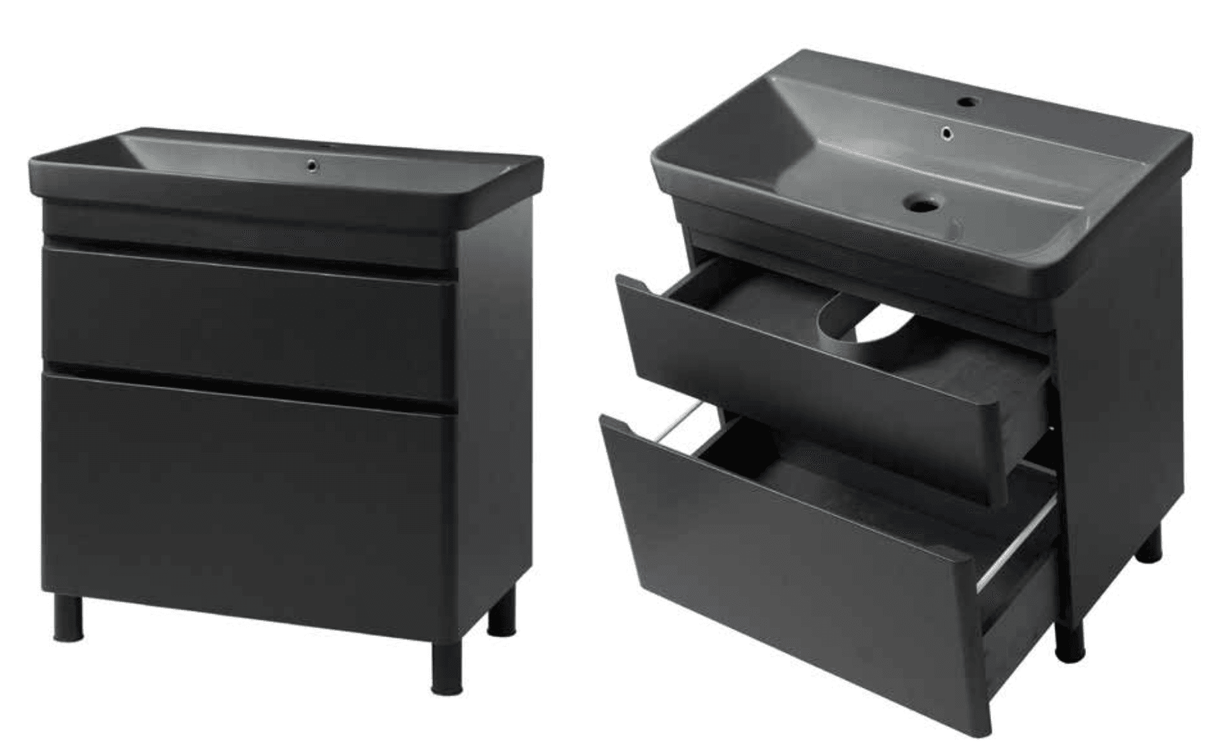 Cabinet-Vivace-black-matte-TNB-2-D-80-with-washbasin-Vivace-black-matte.png Mobilier baie Vivace Black mat cu lavoar Vivace Black matte TNB-2 - imagine 1