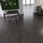 Gresie porțelanată Soft Slate Anthracite, 60×60, model mat, rectificat