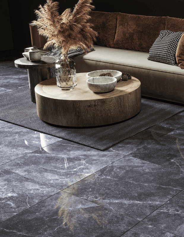 Space Stone Black 1 Gresie porțelanată Space Stone Black, 60×60, model mat, rectificat - imagine 1