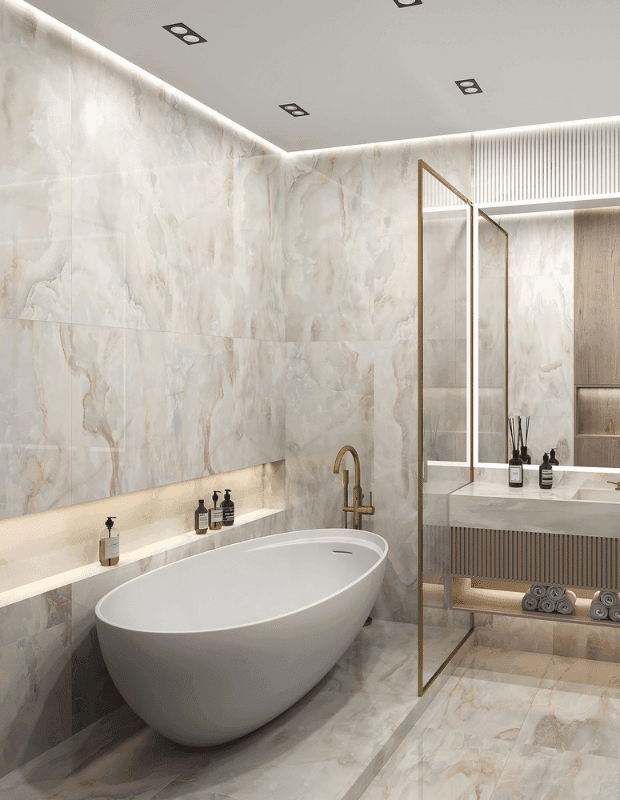 m1 Gresie porțelanată Miller Onyx 60x120, model lucios, rectificat - imagine 1